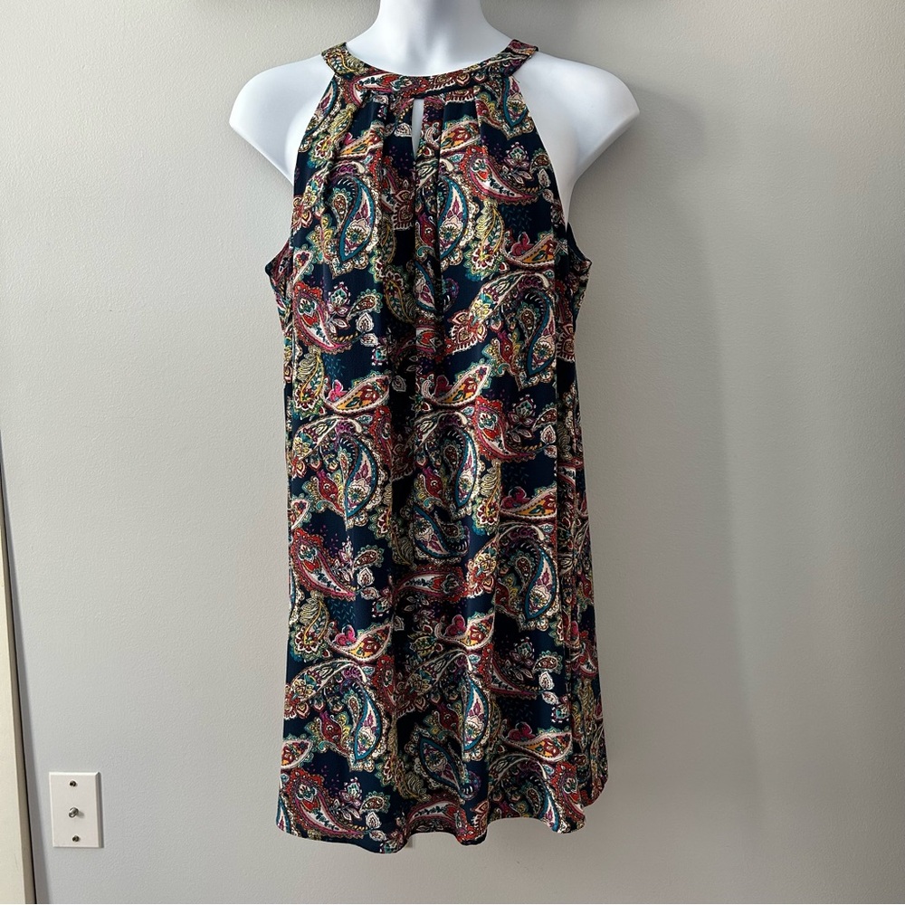 AUW Multicolor Paisley Mini Dress 2X